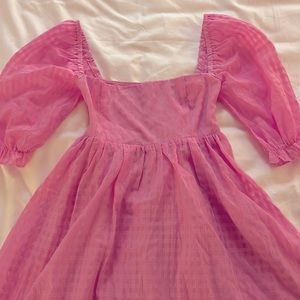 Beginning Boutique Pink Babydoll Dress